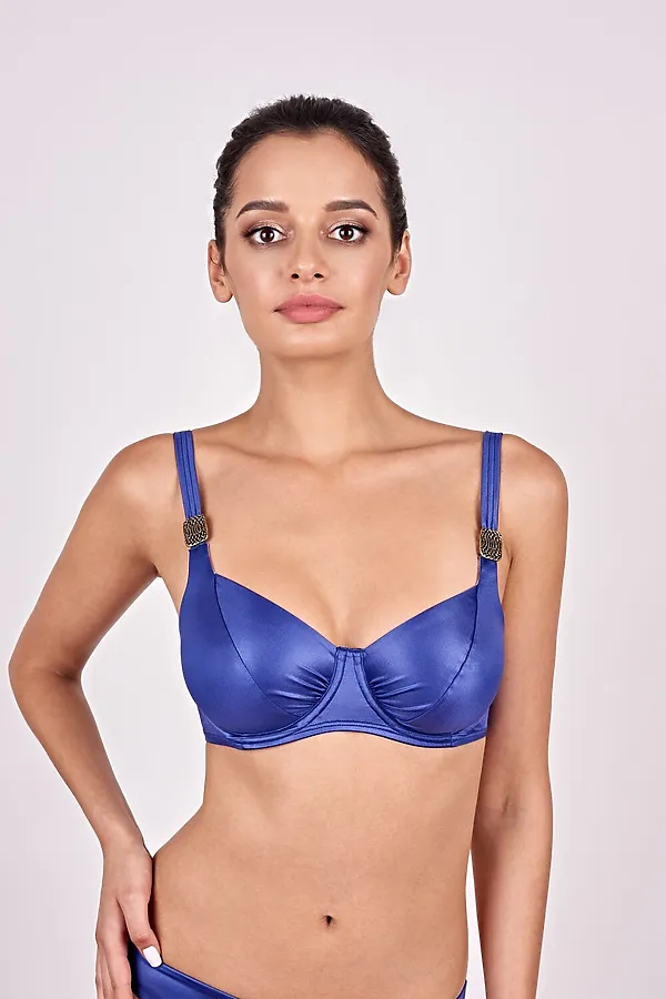 Бюстгальтер купальный MILAVITSA, индиго - фото 1