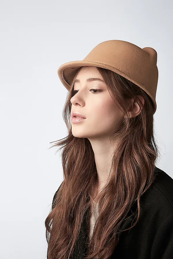 Шляпа "Кошки-мышки" КРАСНАЯ ЖАРА, бежевый - фото 1