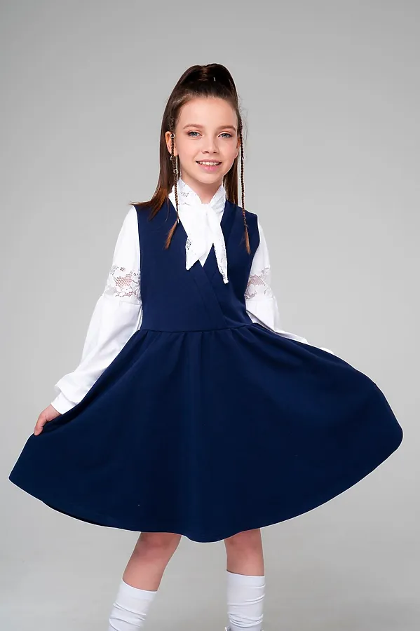 Сарафан LOOKLIE, индиго - фото 1