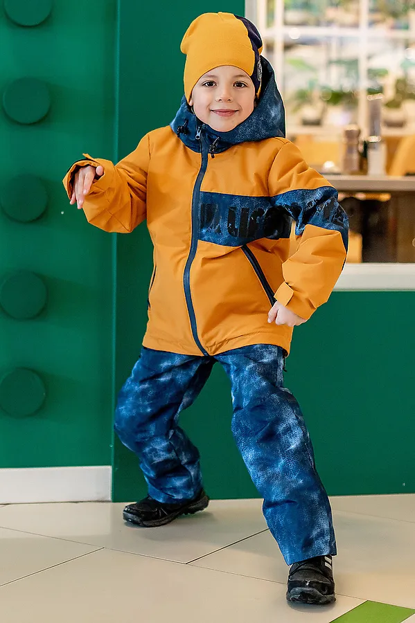 Комплект (Куртка+Полукомбинезон) BATIK, охра/деним - фото 1