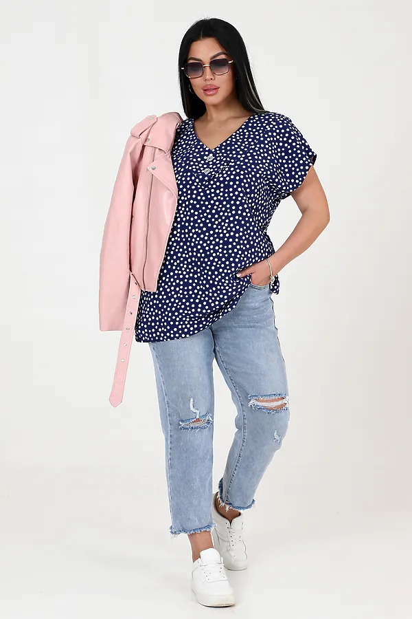 Туника 31751 НАТАЛИ, синий - фото 1