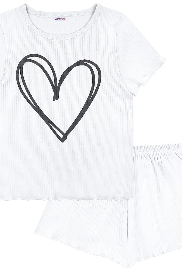 Комплект (Футболка+Шорты) YOULALA, белый - фото 1