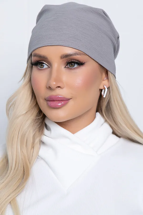 Шапка-шестиклинка LADY TAIGA, грей - фото 1