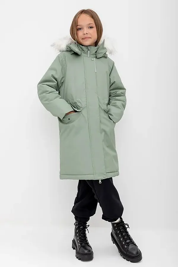 Пальто CROCKID, полынь - фото 1