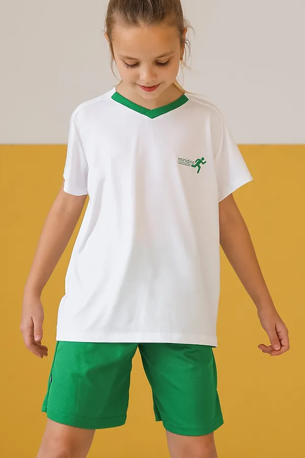Комплект Атлетика белый-трава MINIDINO, белый-трава - фото 1