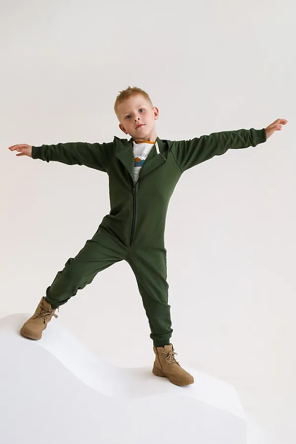 Комбинезон Оптима хаки MINIDINO, хаки - фото 1