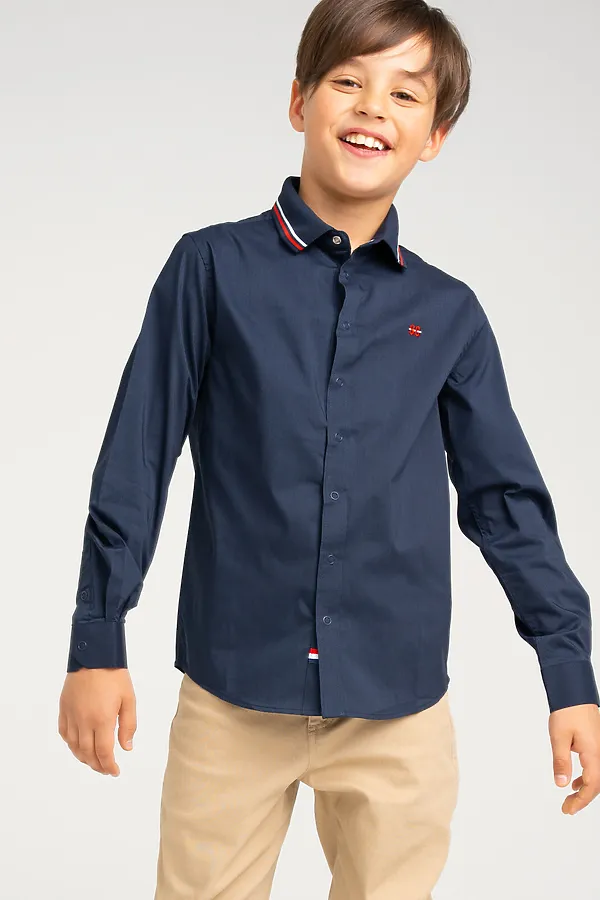 Рубашка PLAYTODAY, тёмно-синий - фото 1