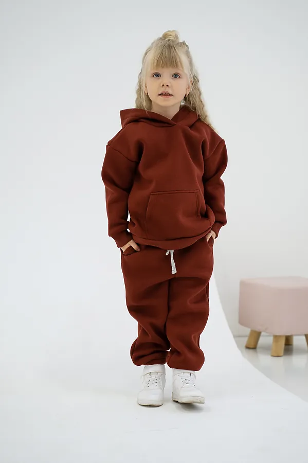 Комплект Sport New утепленный дет. марсала MINIDINO, марсала - фото 1
