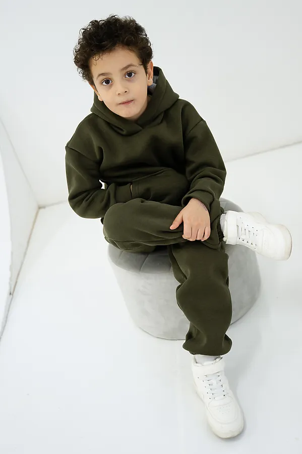 Комплект Sport New утепленный дет. хаки MINIDINO, хаки - фото 1