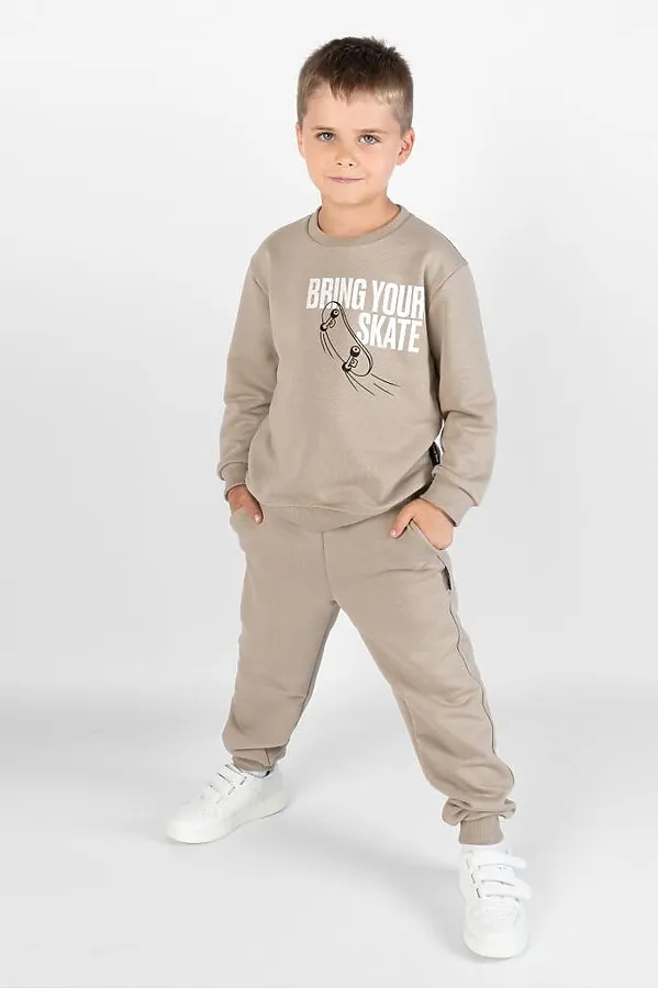 Костюм (Свитшот + Брюки) BOSSA NOVA, бежевый - фото 1