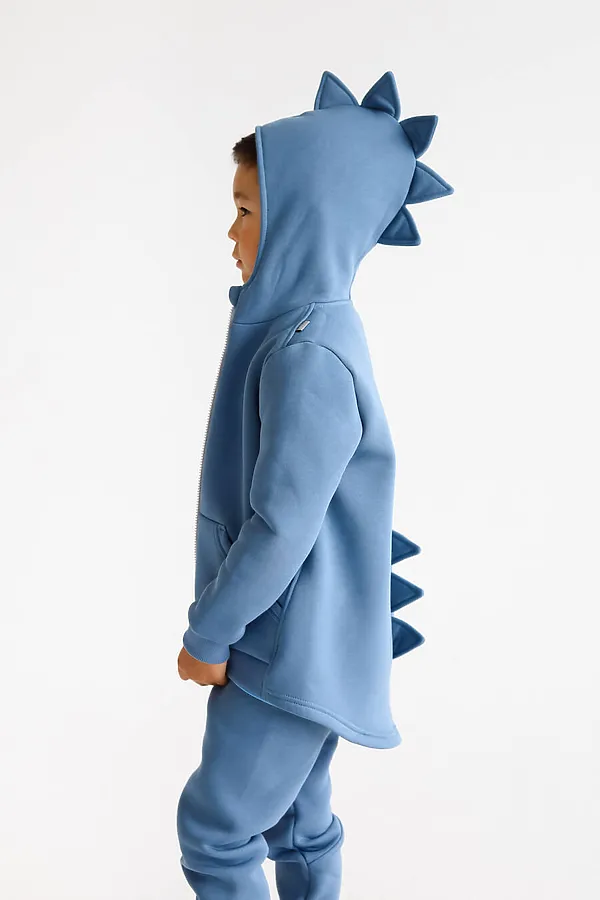 Толстовка начес Дино 22 деним MINIDINO, деним - фото 1