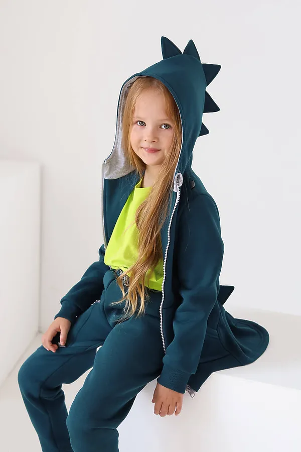 Толстовка начес Дино 22 атлантик MINIDINO, атлантик - фото 1