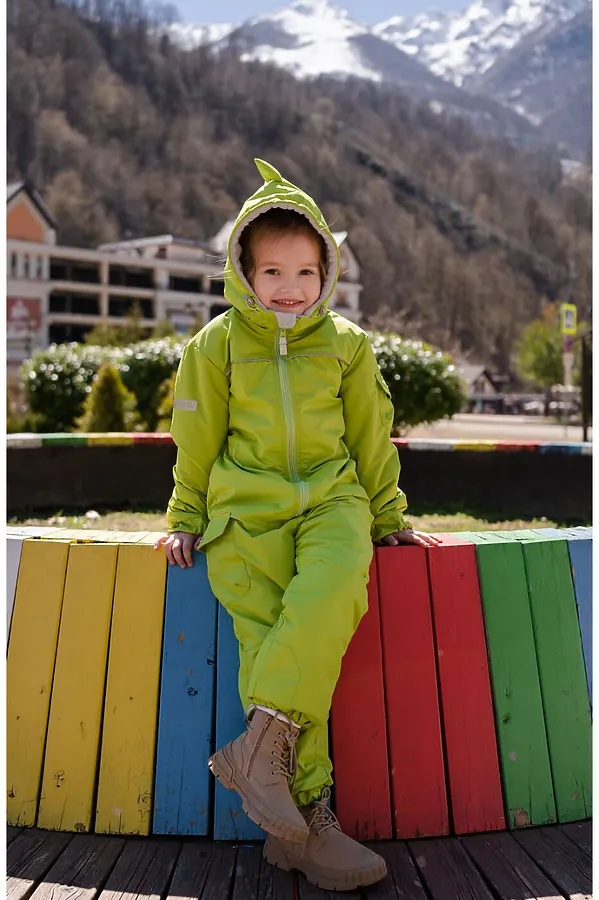 Комбинезон Дино демисезон лужайка MINIDINO, лужайка - фото 1