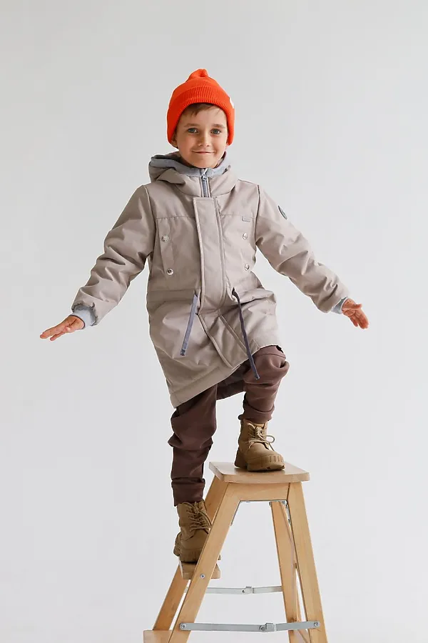 Парка 2022 демисезон латте MINIDINO, латте - фото 1