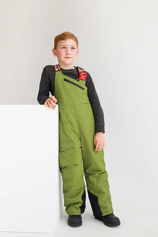 П/комбинезон Асимметрия зима грин MINIDINO, грин - фото 1