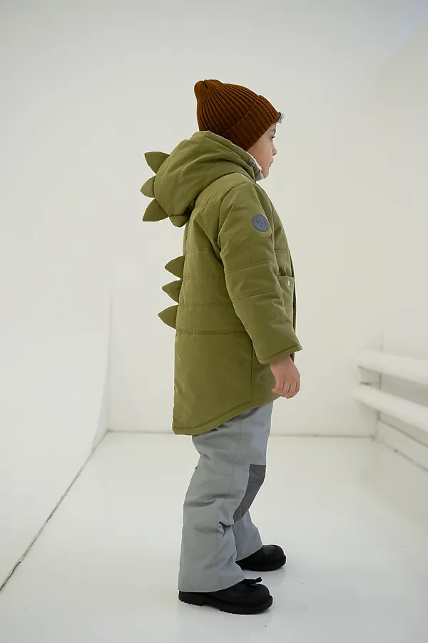 Куртка Дино зима 2.0 олива MINIDINO, олива - фото 1