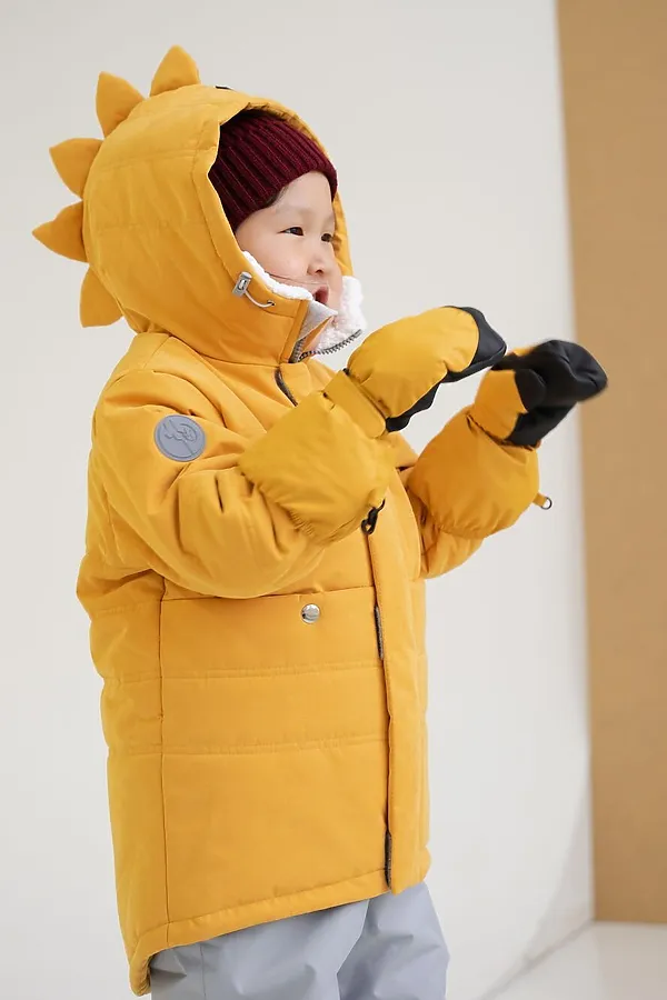Куртка Дино зима 2.0 горчица  MINIDINO, горчица - фото 1