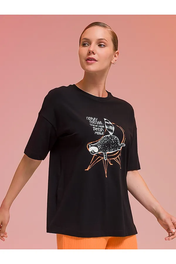 Футболка PELICAN, черный - фото 1