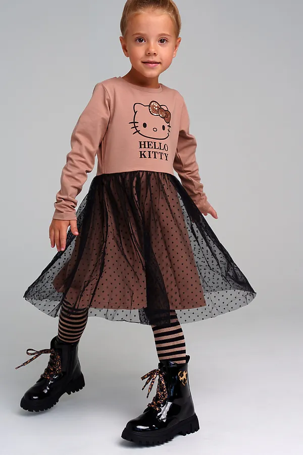 Платье PLAYTODAY, бежевый - фото 1