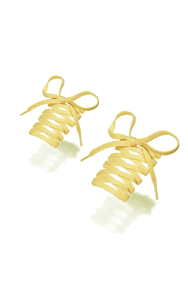 Шнурки 148 см плоские шнурки для обуви прочные однотонные шнурки "Касагранде" Nothing But Love, желтый - фото 1