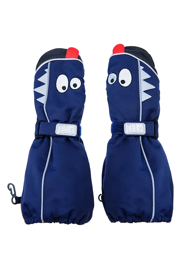 Варежки PLAYTODAY, тёмно-синий - фото 1