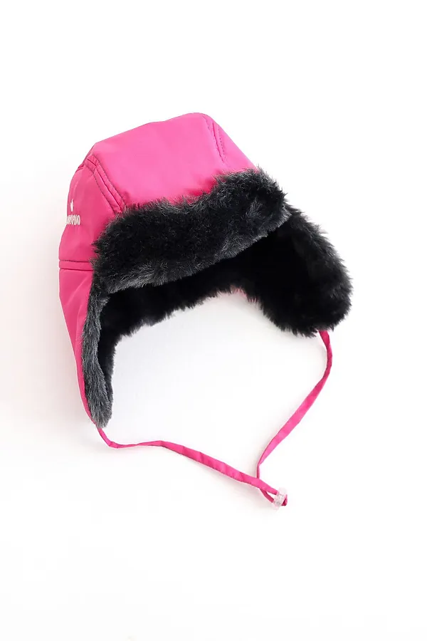 Шапка-ушанка pink MINIDINO, pink - фото 1