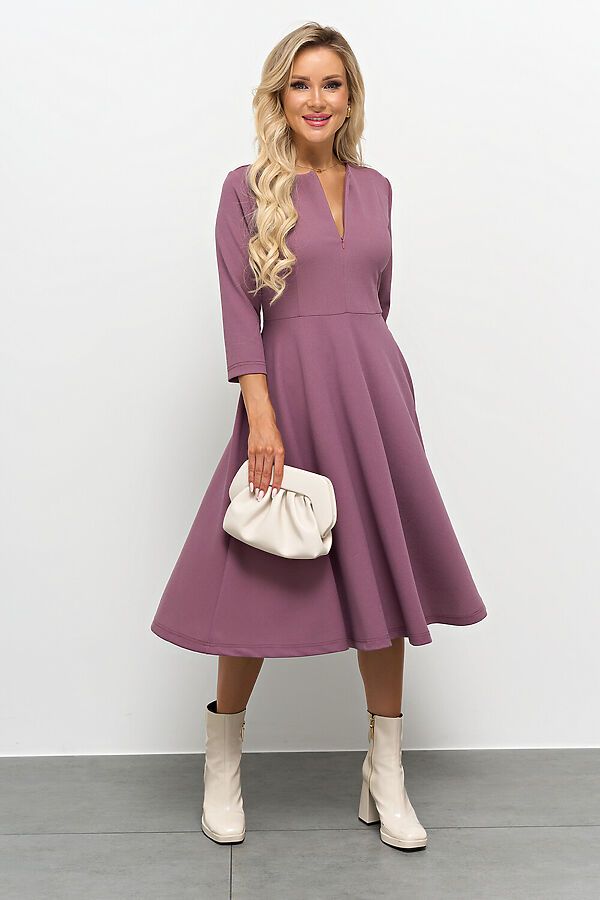Серо Фиолетовый Цвет Платья