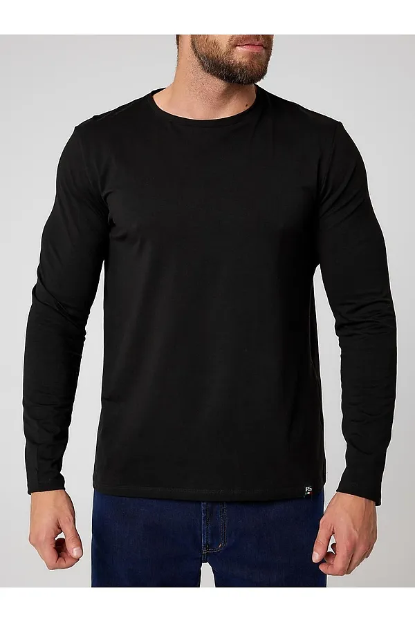 Лонгслив F5, черный - фото 1