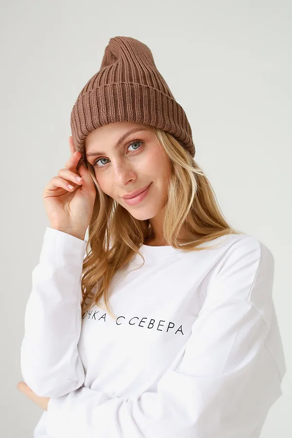 Шапка Тыковка брауни MINIDINO, брауни - фото 1