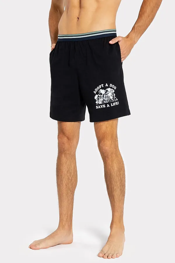 Шорты  MARK FORMELLE, черный +печать1 - фото 1