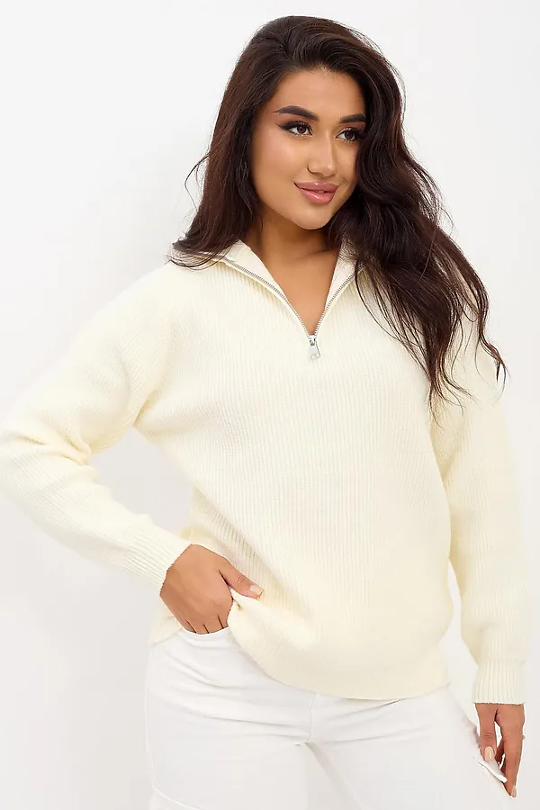 Свитер женский вязаный Дина Б LIKA DRESS, белый - фото 1