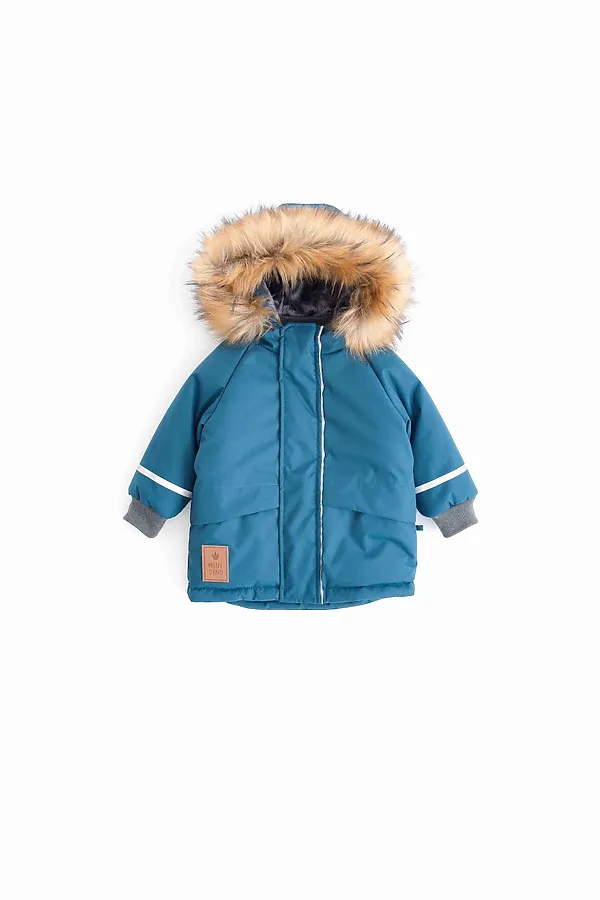 Куртка-парка Super атлантик MINIDINO, атлантик - фото 1