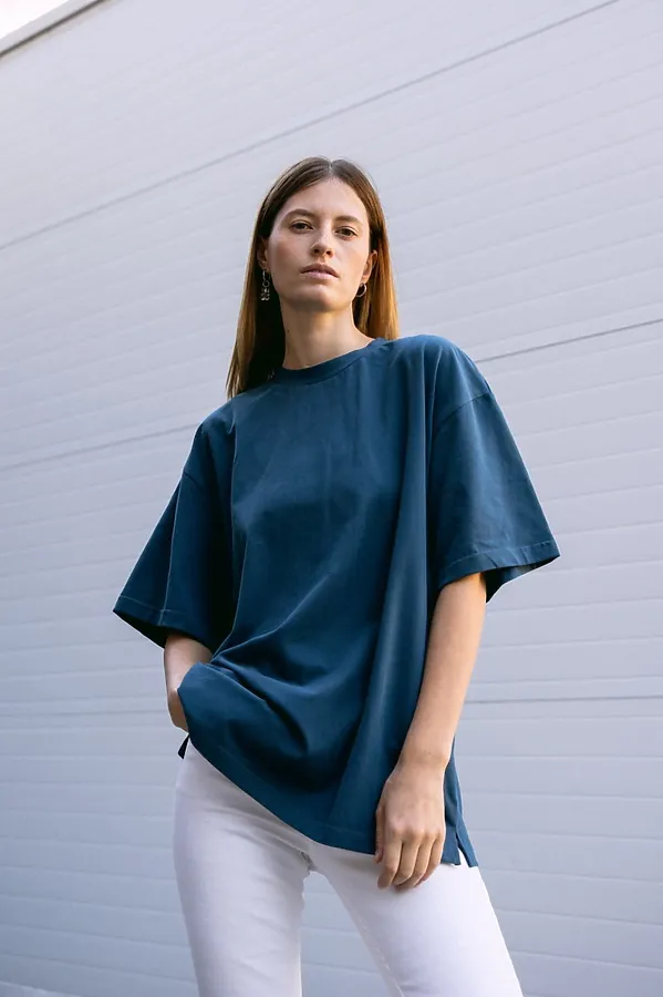 Джемпер Вельвет oversize ниагара MINIDINO, ниагара - фото 1