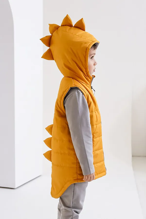 Жилет Дино горчица MINIDINO, горчица - фото 1
