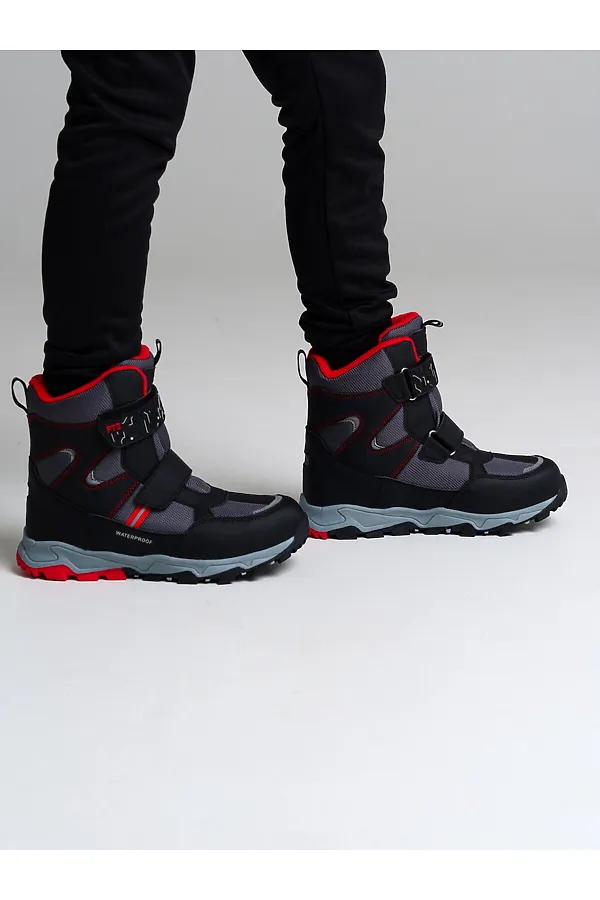 Ботинки  PLAYTODAY, черный,серый,оранжевый - фото 1