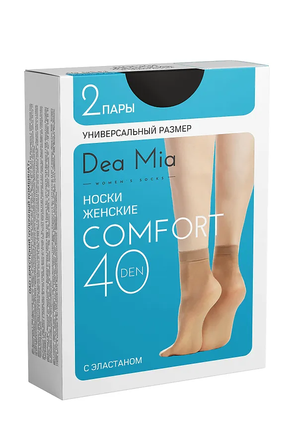 DEA MIA НОСКИ ЖЕНСКИЕ COMFORT 40 DEA MIA, nero - фото 1