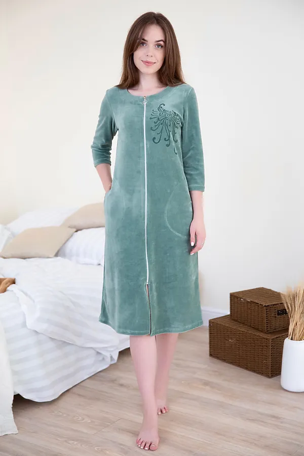Халат женский Урсула Х LIKA DRESS, зеленый - фото 1