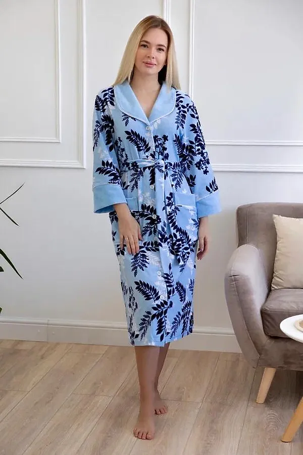 Халат женский Вера Г LIKA DRESS, голубой - фото 1