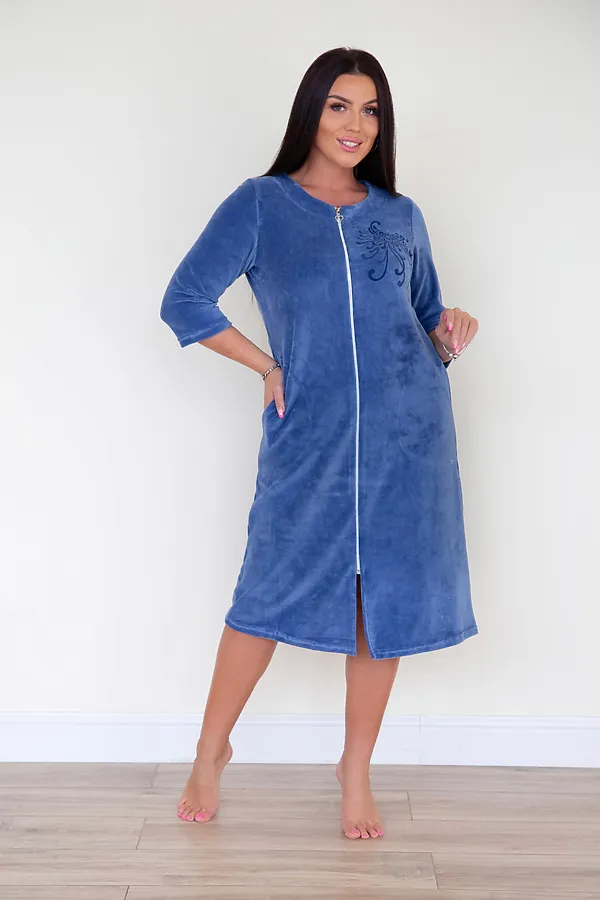 Халат LIKA DRESS, индиго - фото 1