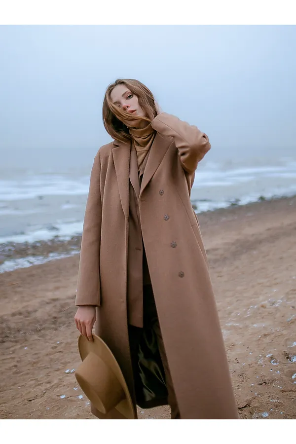 Пальто POMPA, кэмел - фото 1