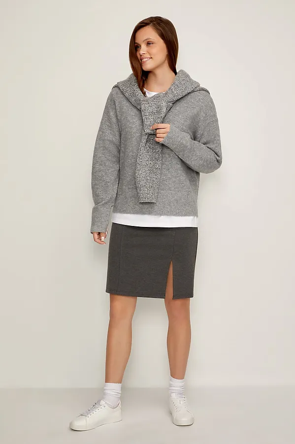 Юбка CONCEPT CLUB, серый меланж - фото 1