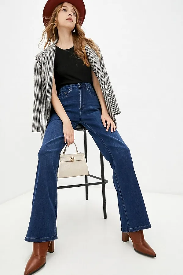 Джинсы INCITY, темно-синий - фото 1