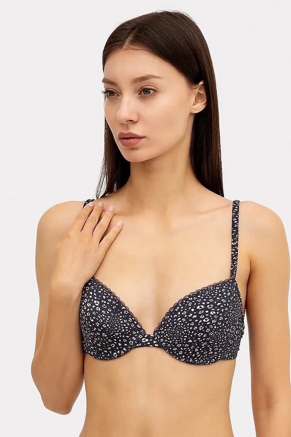 Бюстгальтер  MARK FORMELLE, абстракция на антраците - фото 1