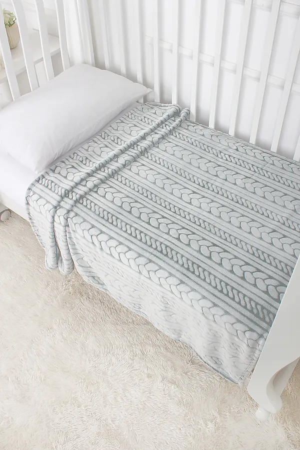 Плед ПЛВ НАТАЛИ, серо-зеленый - фото 1