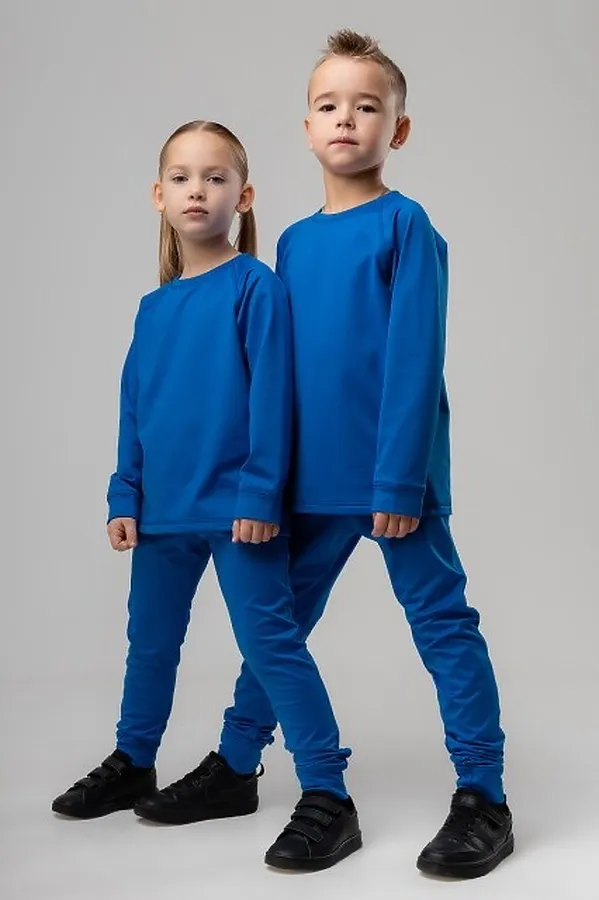 Термокостюм (Лонгслив+Кальсоны) BODO, василек - фото 1