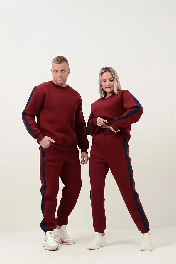 Костюм (Брюки+Толстовка) СОФИЯ37, бордо - фото 1