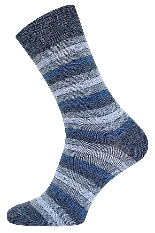 Носки БРЕСТСКИЕ, т.серый меланж-джинс - фото 1