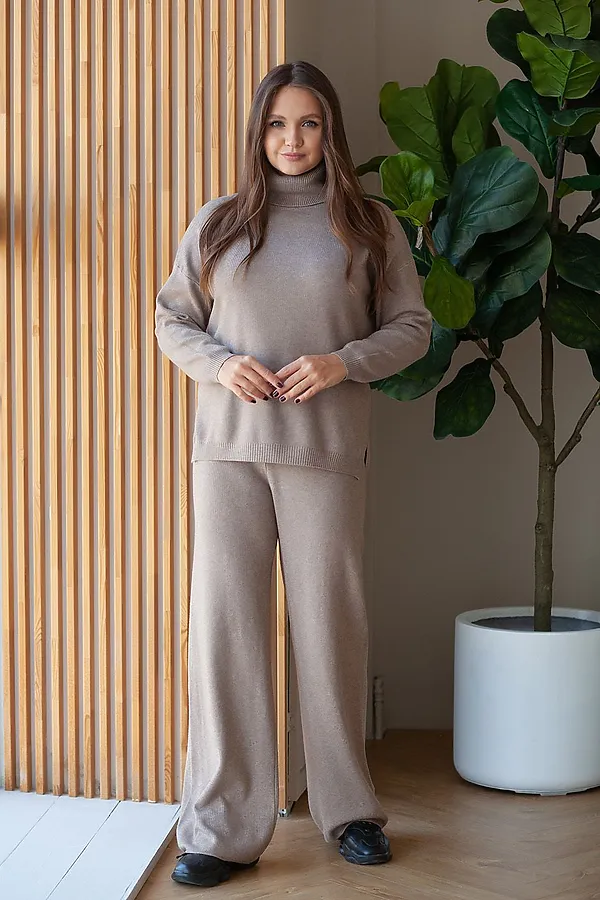 Костюм (Джемпер + Брюки) TOOK A LOOK, беж - фото 1