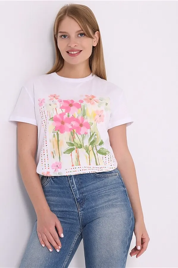 Футболка  АПРЕЛЬ, белый - фото 1