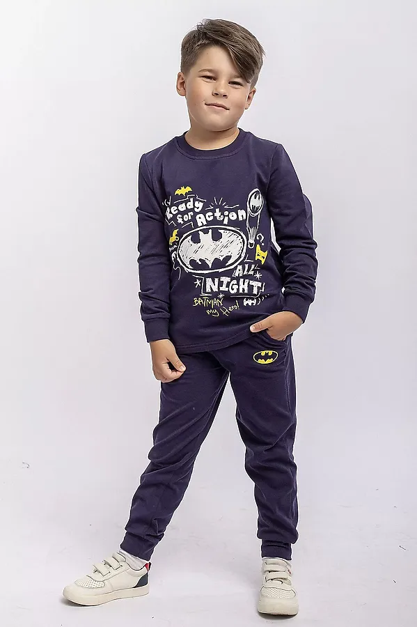 Комплект (Лонгслив + Брюки) BATIK, темно-синий - фото 1